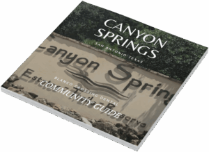 Canyon Springs community guide brochure